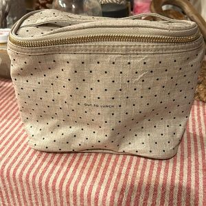 Kate Spade “out to lunch” polka dot lunch bag